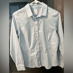 Brooks Brothers tailored fit non iron stretch long sleeve button down Size 8